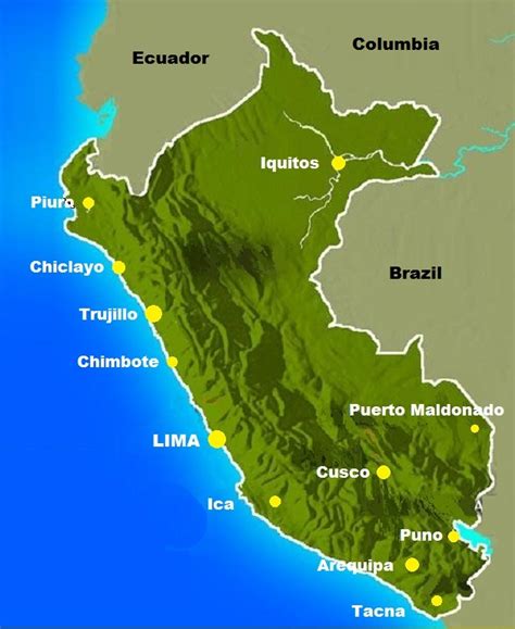cities in peru map - arequipa